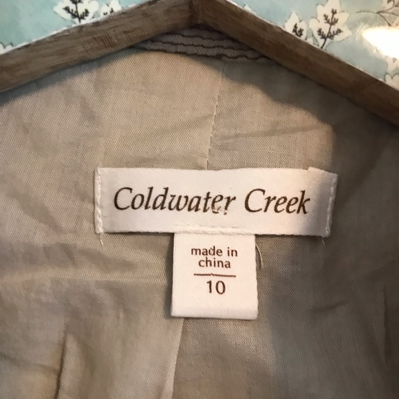 Coldwater Creek Floral Embroidered Fall Jacket - Picture 5 of 9